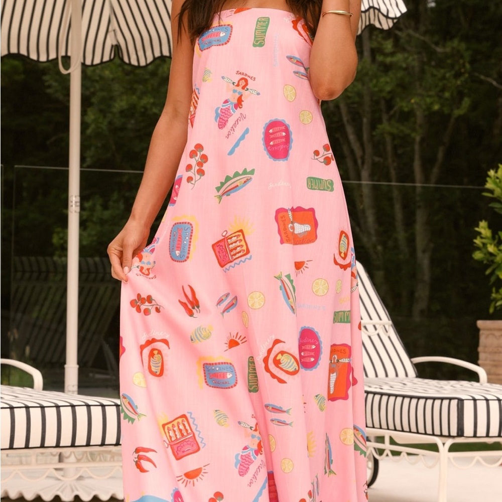 Colorful Italian Maxi Dress